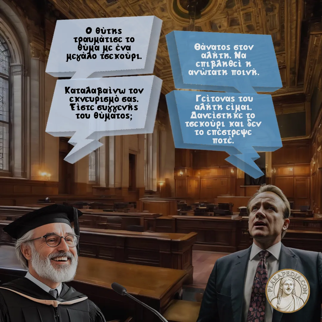 Ο δικαστής και το τσεκούρι.