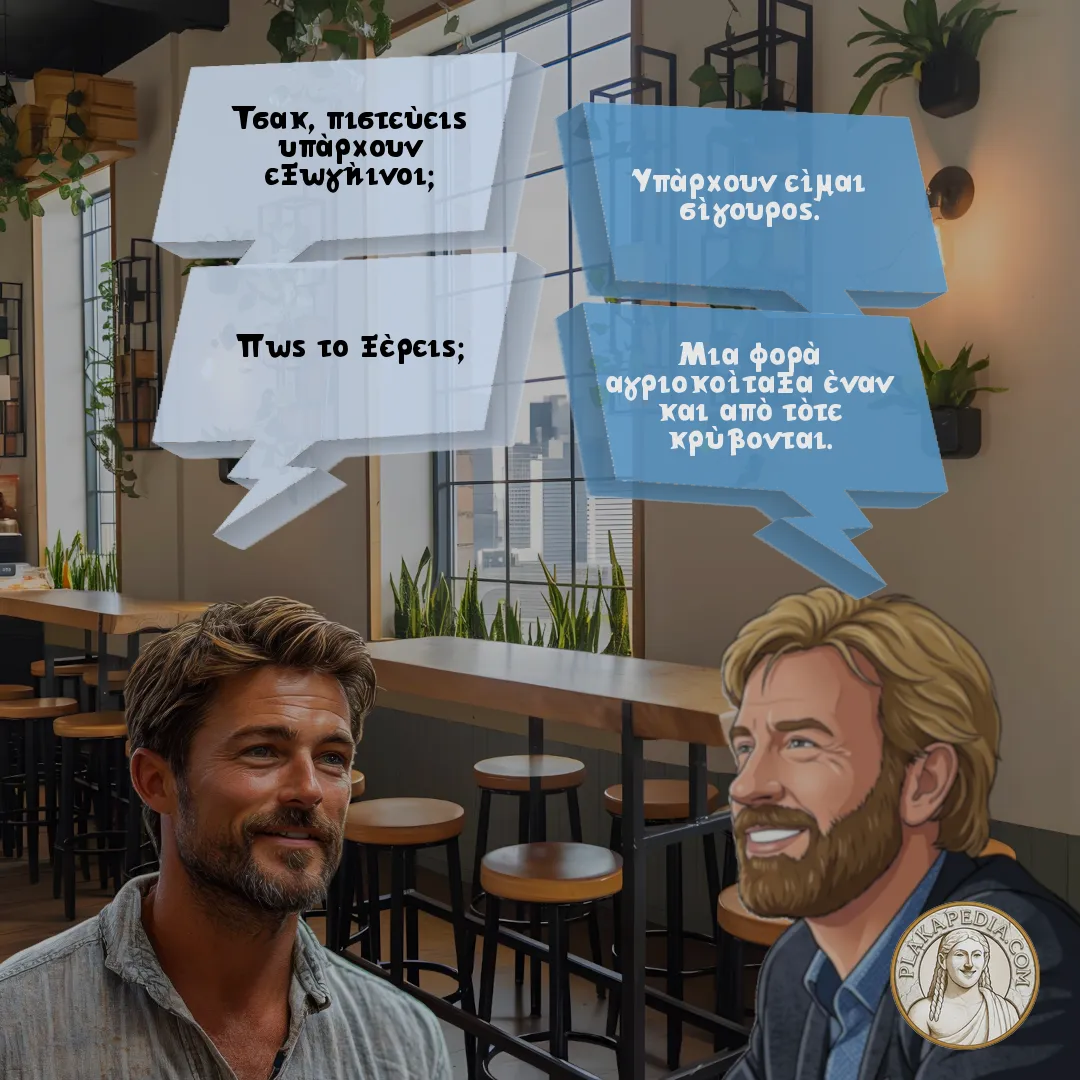 Ο Τσακ Νόρις και οι εξωγήινοι.